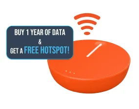 1 year of North America Data plus a FREE Hotspot