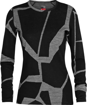 250 Vertex Fractured Landscapes LS Crewe Base Layer - Women's|-|Couche de base à col rond et manches longues Fractured Landscapes de 250 Vertex - Femme