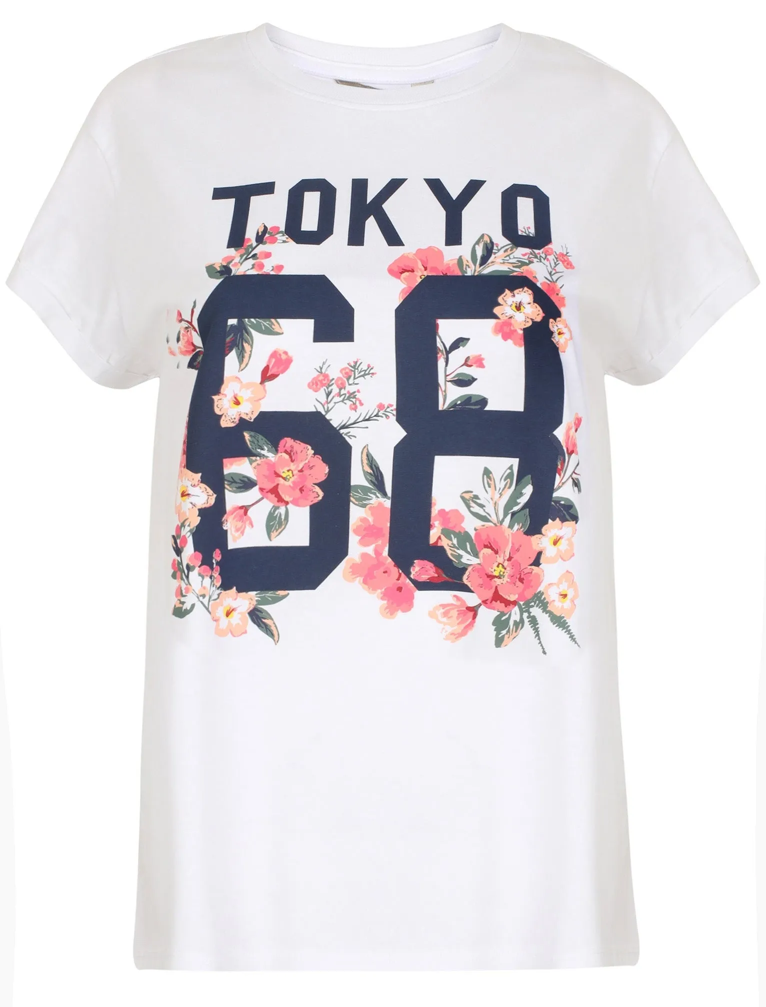 Amelia Oversized Cotton Crew Neck T-Shirt In Bright White - Tokyo Laundry