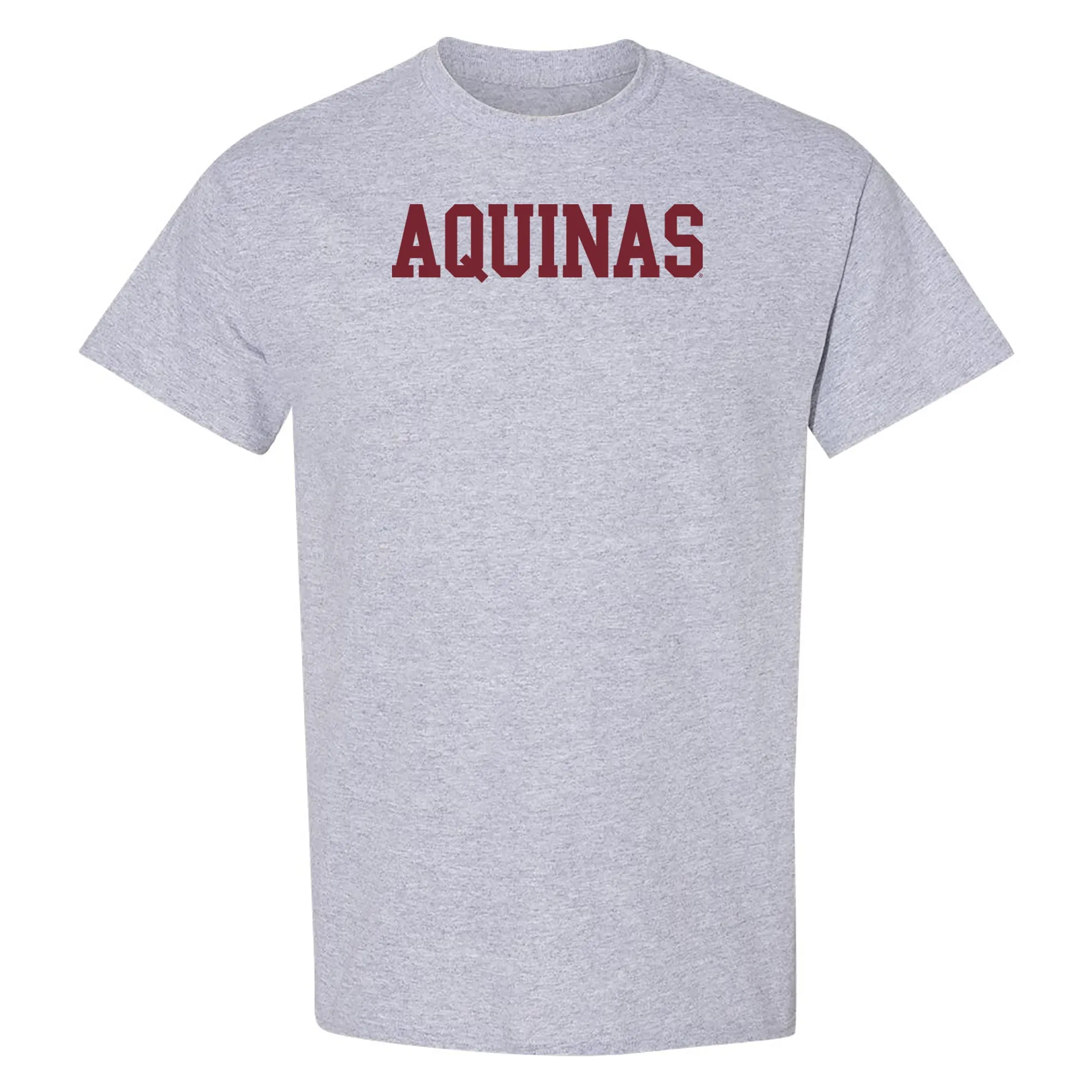 Aquinas Saints Basic Block T Shirt - Sport Grey