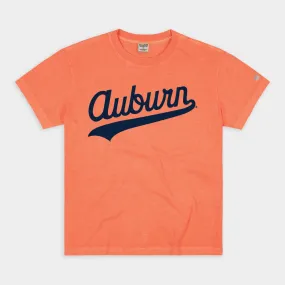 Auburn Baseball Script Vintage Heavyweight Tee