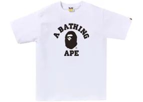 BAPE Bicolor College Tee White