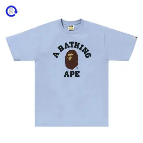 Bape Light Blue College Tee