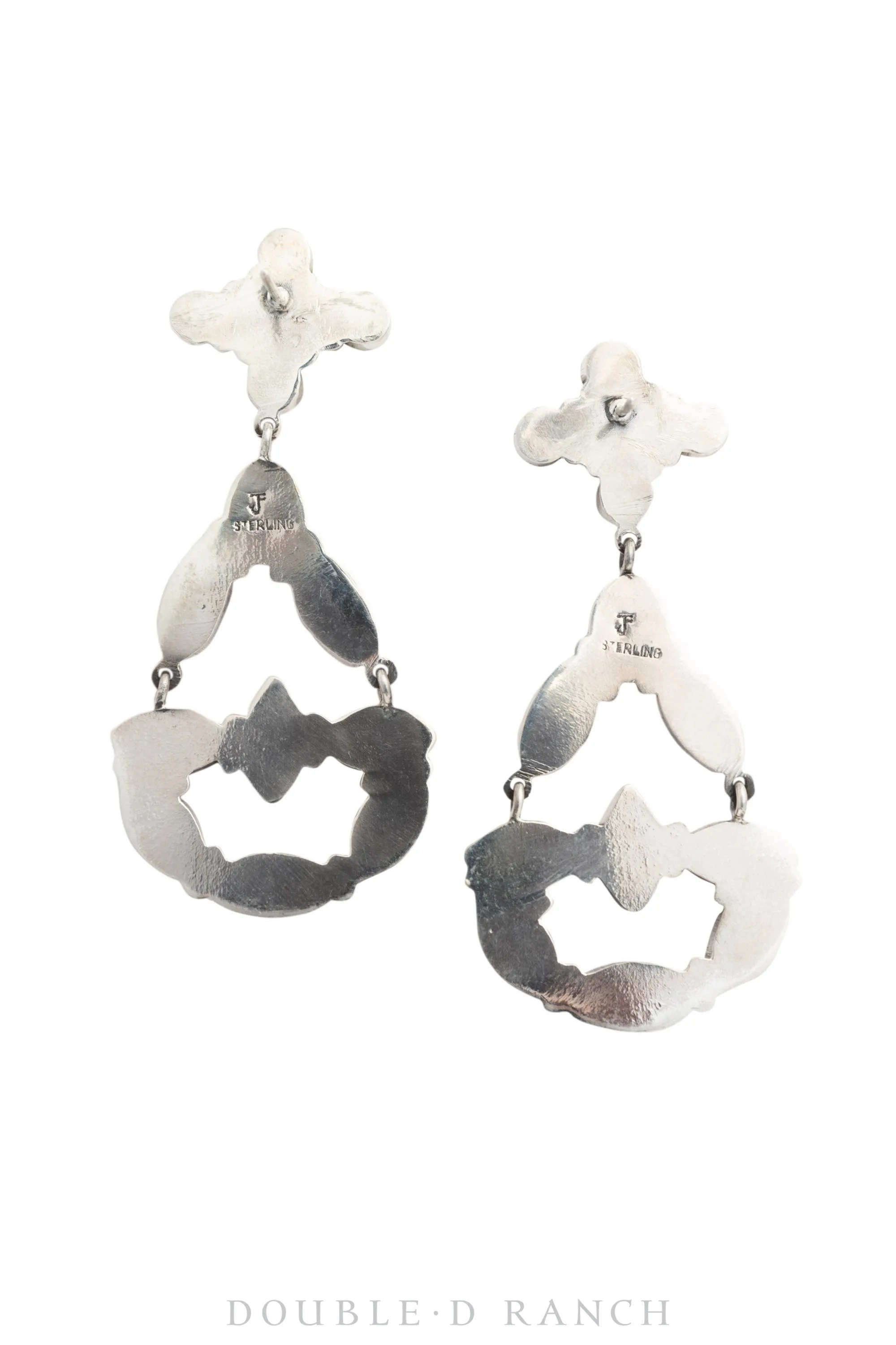 Earrings, Federico, Chandelier, Coral, Hallmark, Contemporary, 1538