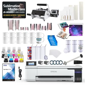 Epson SureColor F570 24" Pro Sublimation Printer 8-in-1 Mug Press Bundle