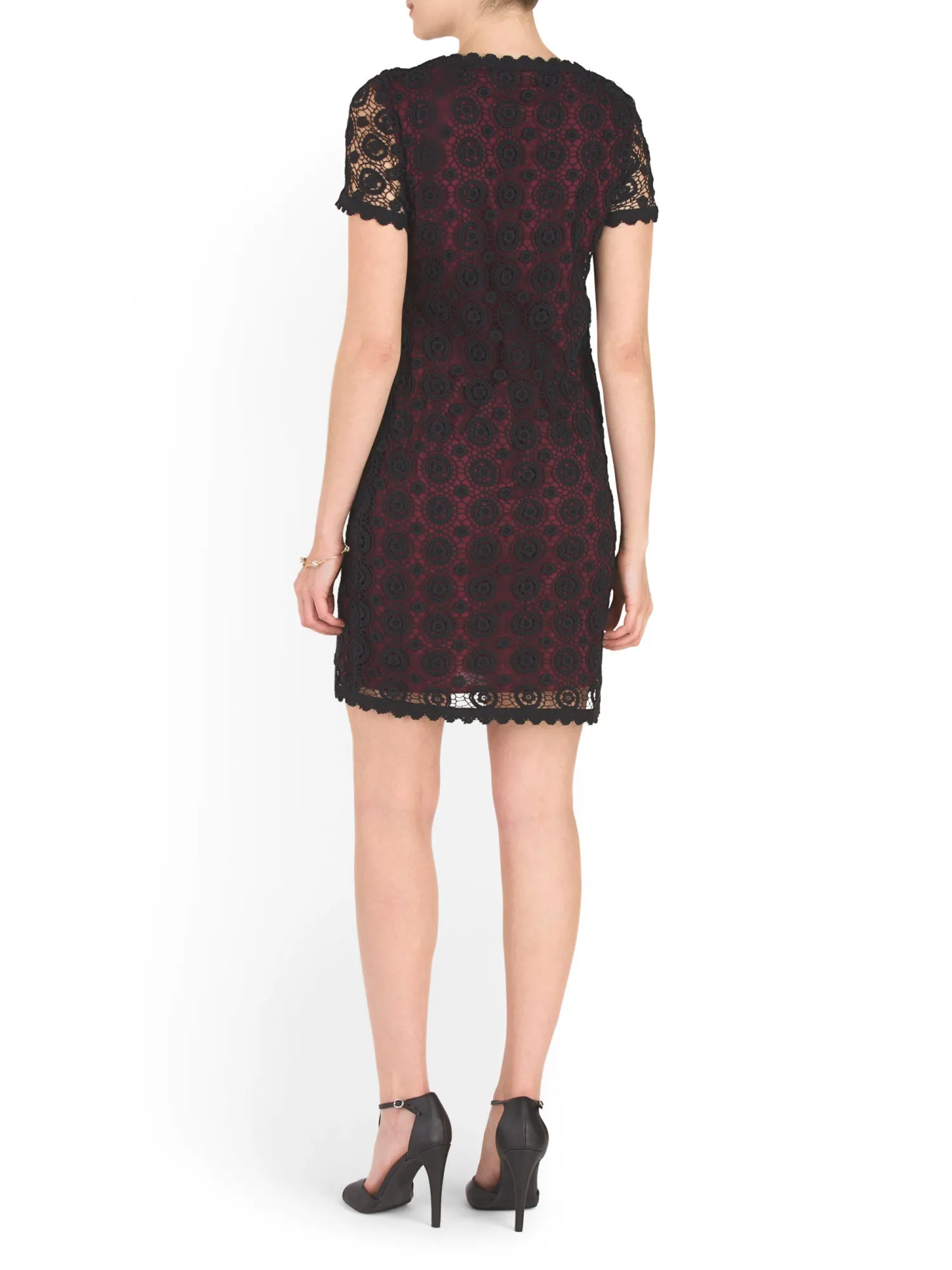 FRENCH CONNECTION USA Hope Short Sleeve Lace Dress