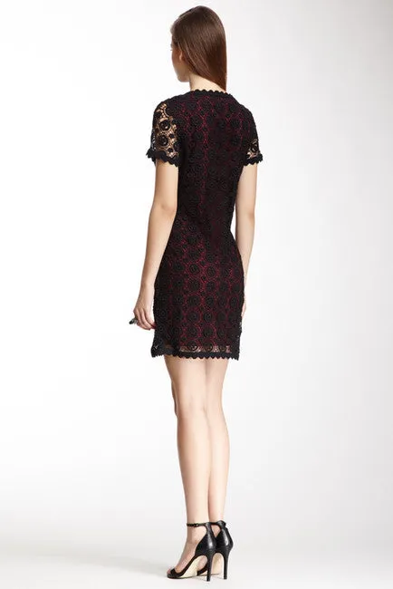 FRENCH CONNECTION USA Hope Short Sleeve Lace Dress