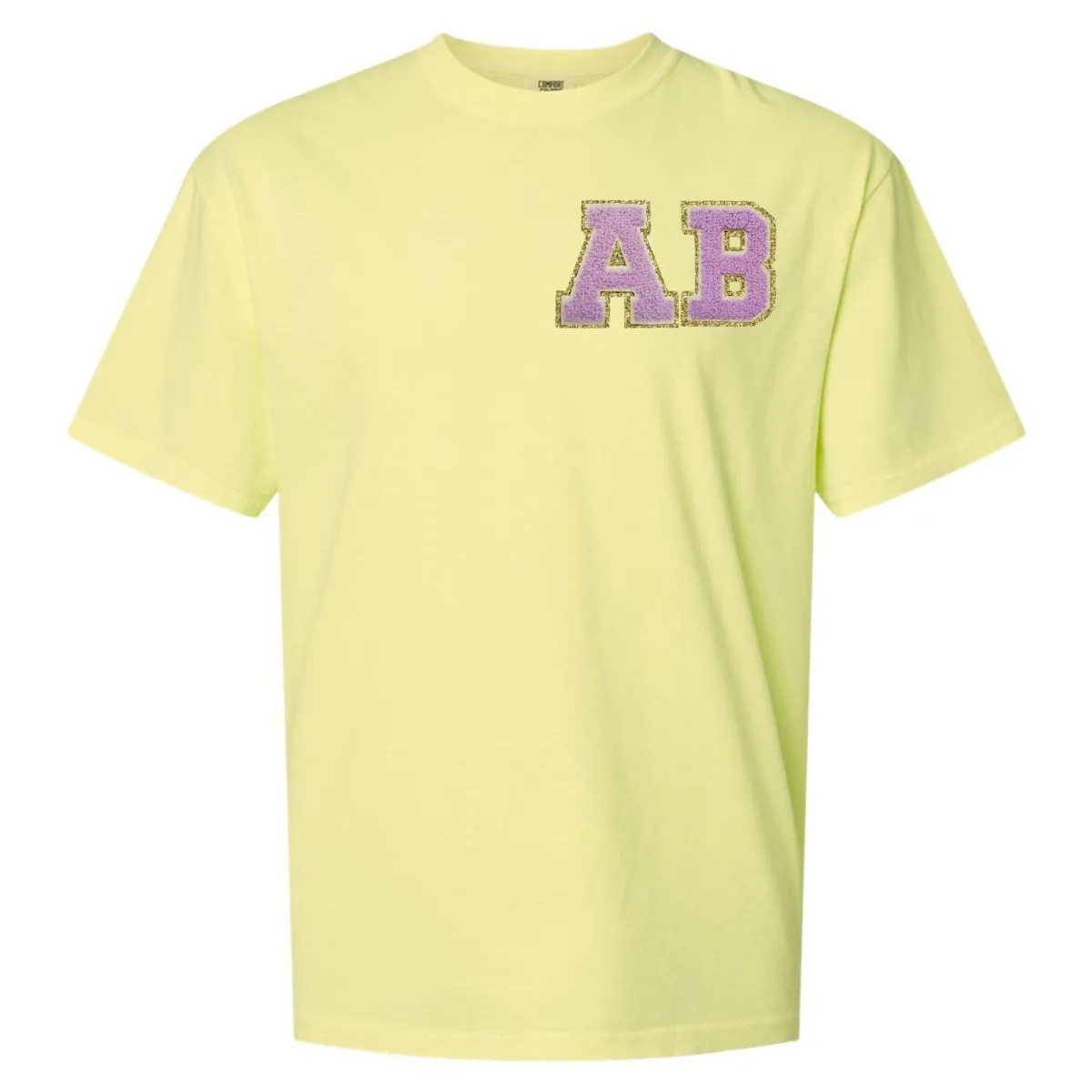 Initial Letter Patch Neon T-Shirt