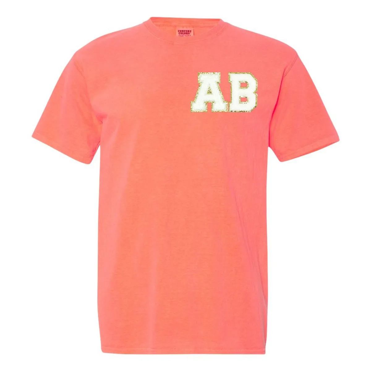 Initial Letter Patch Neon T-Shirt