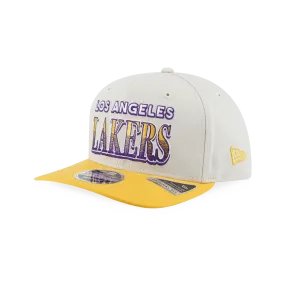 New Era Los Angeles Lakers League Retro Ivory 9Fifty PCV Cap