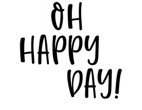 "Oh Happy Day!" Inspirational Classroom Headline | OOPS-A-DAISY  | UPRINT | Schoolgirl Style