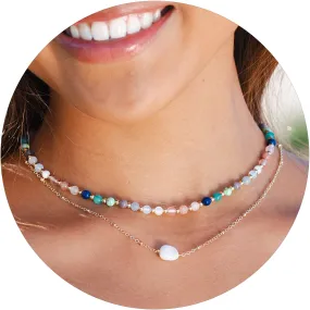 Spiritual Healer   Moonstone Necklace Stack