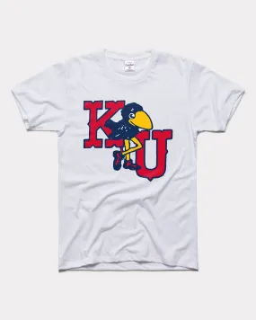 University Of Kansas Marching Jayhawks Vintage White T-Shirt