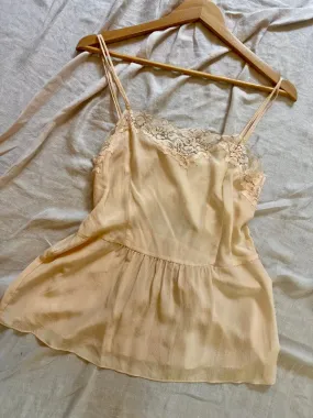 Vintage Hand-Dyed Lace Camisole