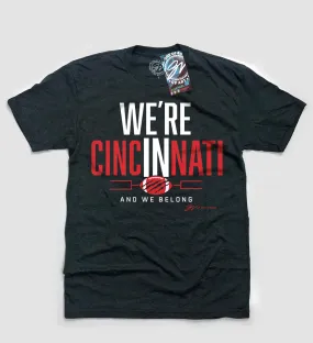 WE'RE IN. Cincinnati Football Playoff Tee