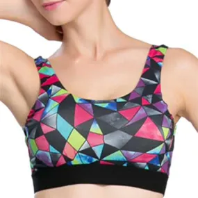 Women Cozy Show-Off Printing Quick Dry Sports Bra Wireless Yoga Vest Underwear